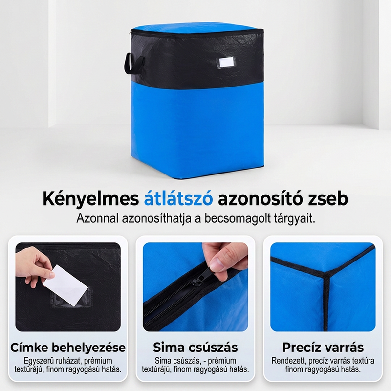 🚚📦 Összecsukható tároló és költöztető táska – extra nagy kapacitás, lapra hajtható, megerősített fogantyúk! 🏠👜 Otthoni szervezéshez és költözéshez tökéletes. Utánvéttel!