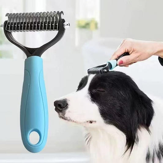 🐾 1+1 INGYEN! Kétoldalas fésű macskáknak és kutyáknak – fésül, ritkít, eltávolítja a kihullott szőrt. 🧹🐶 Utánvéttel!