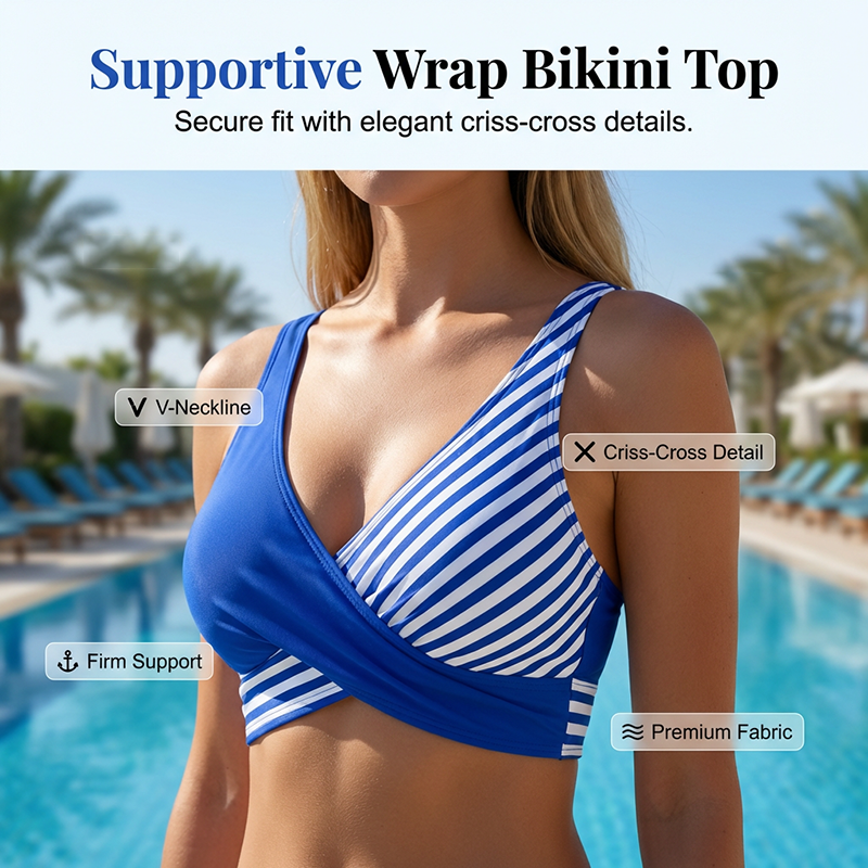 👙 Kétrészes Színes Blokkos és Csíkos Bikini | Divatos Stranddivat – Kényelmes & Alakformáló 🏖️✨v