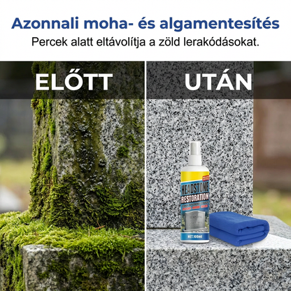 🏛️ Sírtisztító Spray – Gyors Hatású | Gránithoz, Márványhoz, Kék Kőhöz, Természetes Kőhöz – Utánvéttel 🌿✨