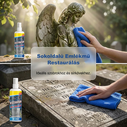 🏛️ Sírtisztító spray természetes kő felületre – gyengéd, mégis hatékony, nem károsítja a követ! Platás utánvéttel!