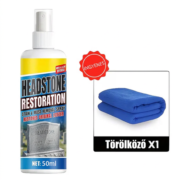 🏛️ Sírtisztító spray természetes kő felületre – gyengéd, mégis hatékony, nem károsítja a követ! Platás utánvéttel!