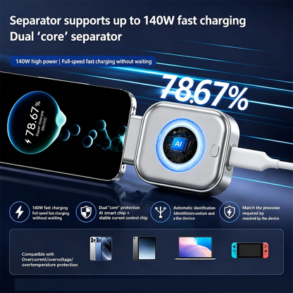 ⚡ Automatikus gyorstöltő adapter – Túltöltés elleni védelem, gyors és biztonságos! 🛡️ Utánvéttel!