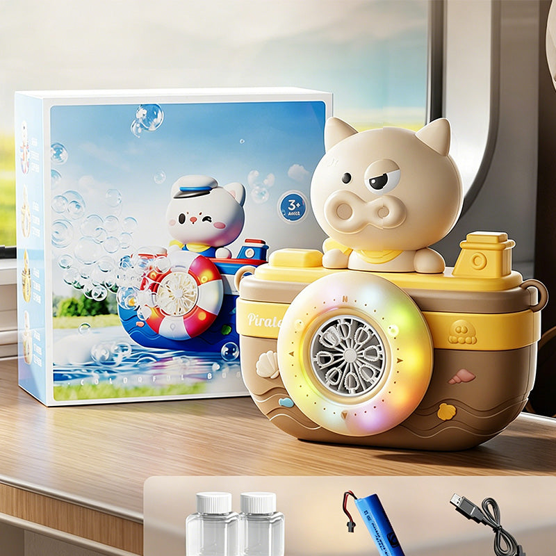🛳️ Varázslatos buborékutazás! Tengerész állat hajó buborékfújó – zenélő játék fürdéshez és játékhoz! 🫧✨ Gyerekek imádni fogják! Utánvéttel!