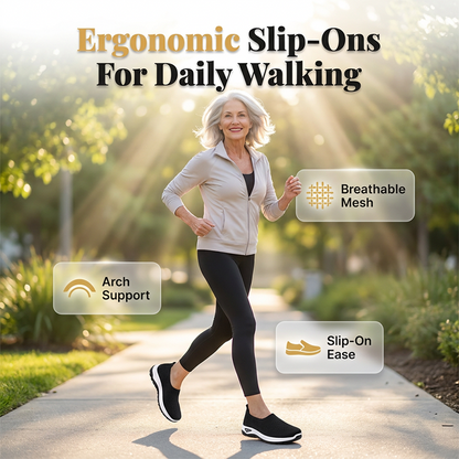 👟 Lélegző hálós női felcsúszós cipő – kényelmes sétálócipő egész napos viseléshez! 🌸✨ Utánvéttel!