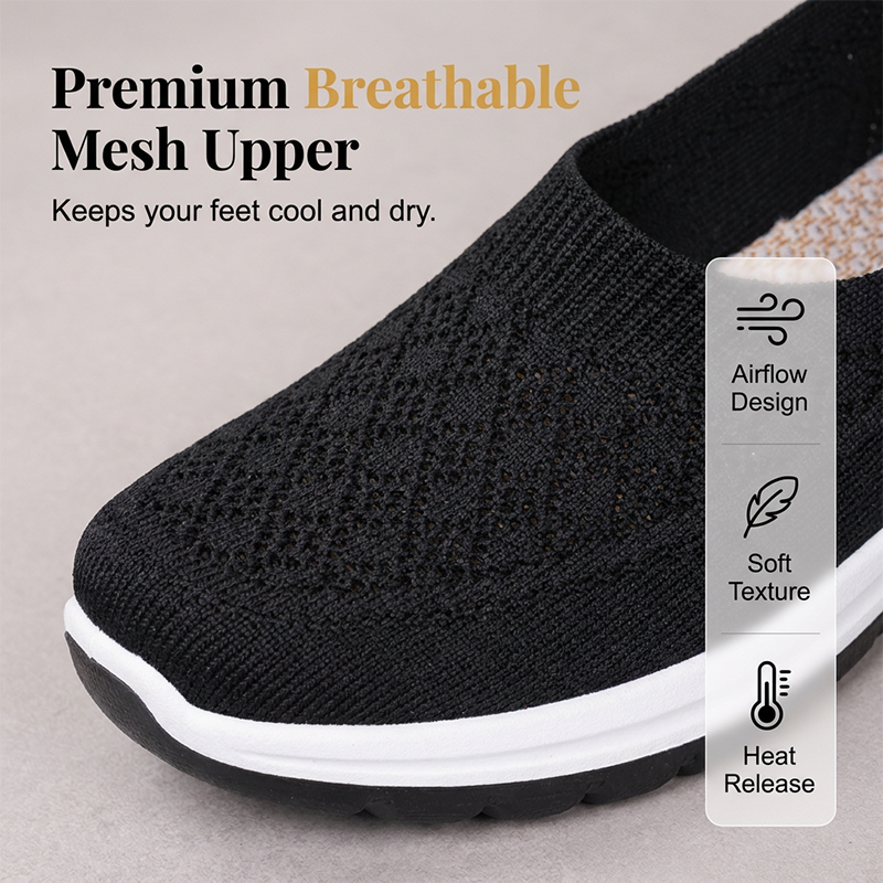 👟 Lélegző hálós női felcsúszós cipő – kényelmes sétálócipő egész napos viseléshez! 🌸✨ Utánvéttel!