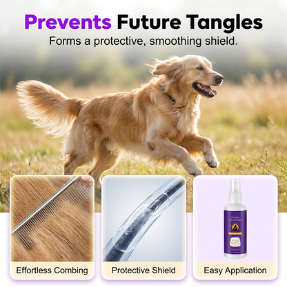 🐾 Gyengéd szőrkibontó spray – fájdalommentes fésülés kutyáknak és macskáknak! ✨ Raktáron, platás utánvéttel!