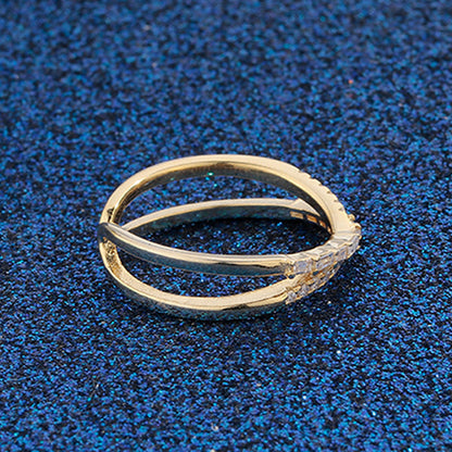 💍 Stílusos kétrétegű gyűrű – állítható keresztpántos dizájn! Elegancia és kényelem egyben – bármilyen ujjra tökéletes. ✨ Utánvéttel!