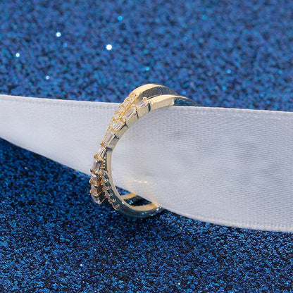 💍 Stílusos kétrétegű gyűrű – állítható keresztpántos dizájn! Elegancia és kényelem egyben – bármilyen ujjra tökéletes. ✨ Utánvéttel!