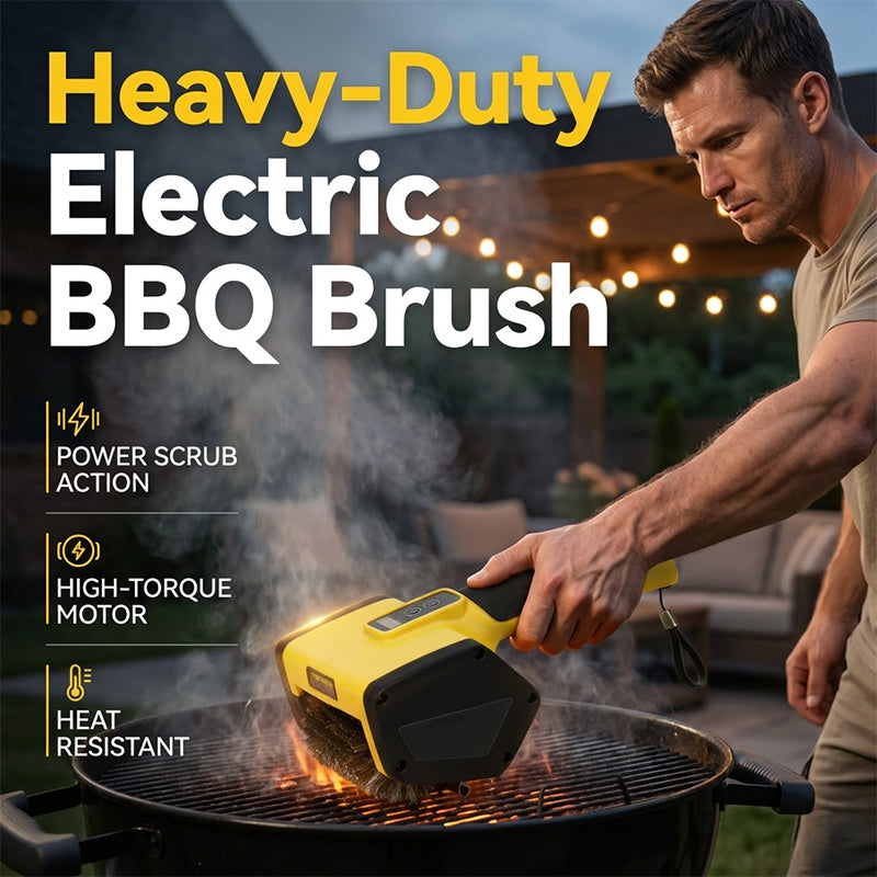 🔥 Tisztítsd a grillet erőfeszítés nélkül! Elektromos grilltisztító söprű – a makacs zsír ellensége! 🧽 Utánvéttel!