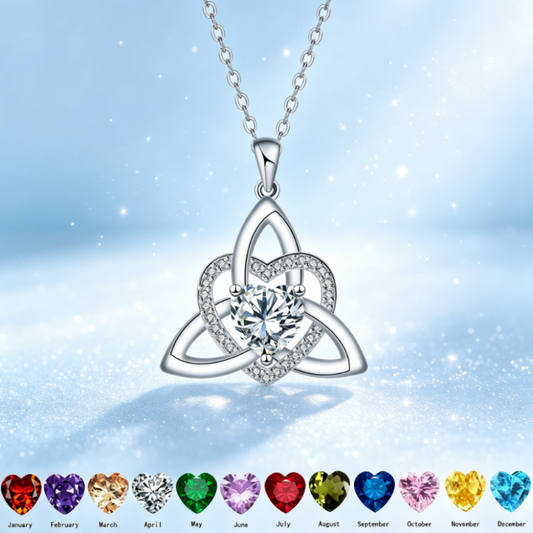 ✨🎁 Kelta csomós szív alakú medálos nyaklánc – örök szerelem, végtelen kötődés. 💖 Utánvéttel!