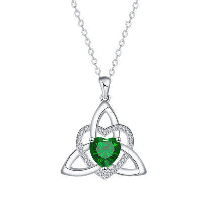 ✨🎁 Kelta csomós szív alakú medálos nyaklánc – örök szerelem, végtelen kötődés. 💖 Utánvéttel!