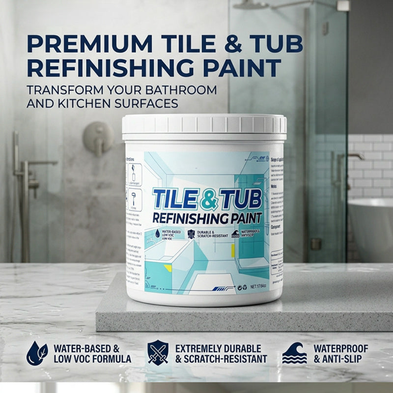 🛁 Prémium csempe- és kádfelújító festékkészlet – régi, sárga, repedezett felületek azonnal újjávarázsolva! ✨ Platás utánvéttel!