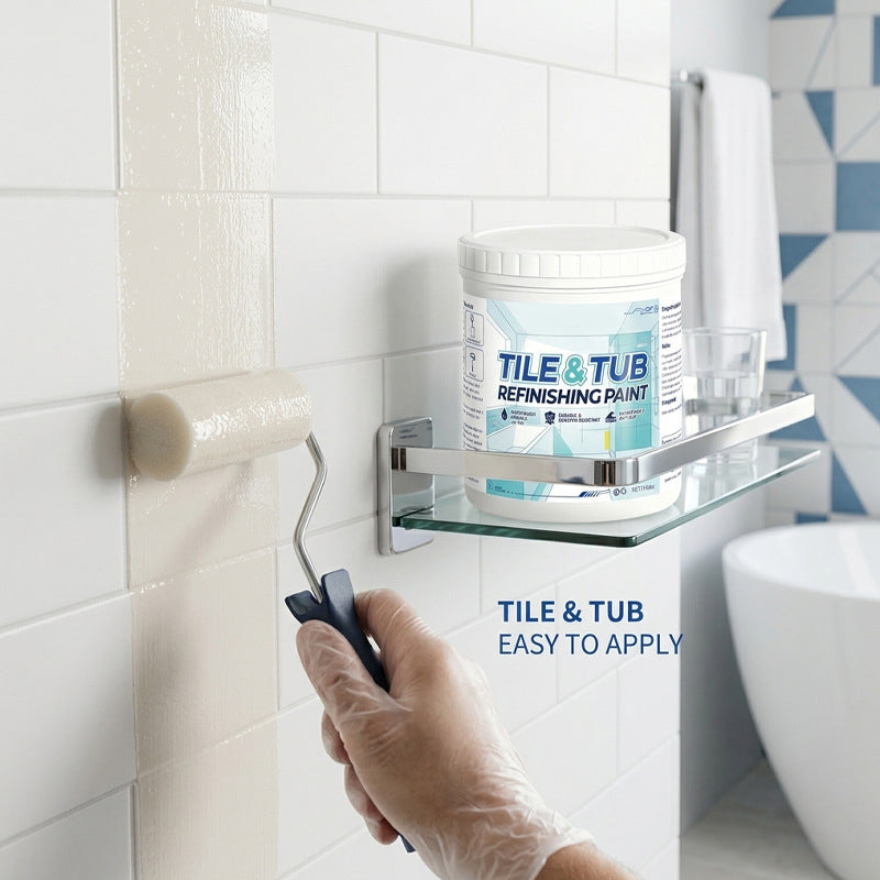 🛁 Prémium csempe- és kádfelújító festékkészlet – régi, sárga, repedezett felületek azonnal újjávarázsolva! ✨ Platás utánvéttel!