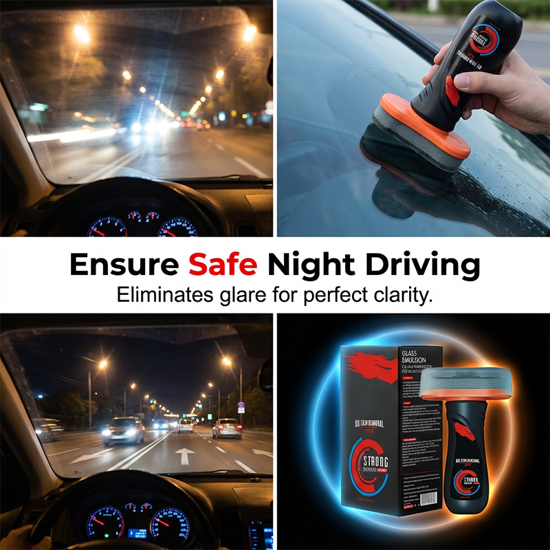 🚗 Makacs olajfolt a szélvédőn? Erőteljes tisztító – kristálytiszta kilátás másodpercek alatt! ✨ Utánvéttel!