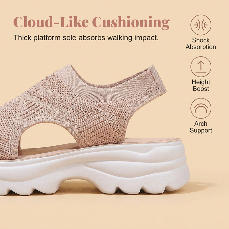 🌬️ Női vastag talpú szandál – lélegző hálós, kényelmes, egész napos viseletre! 👡 Platás utánvéttel!