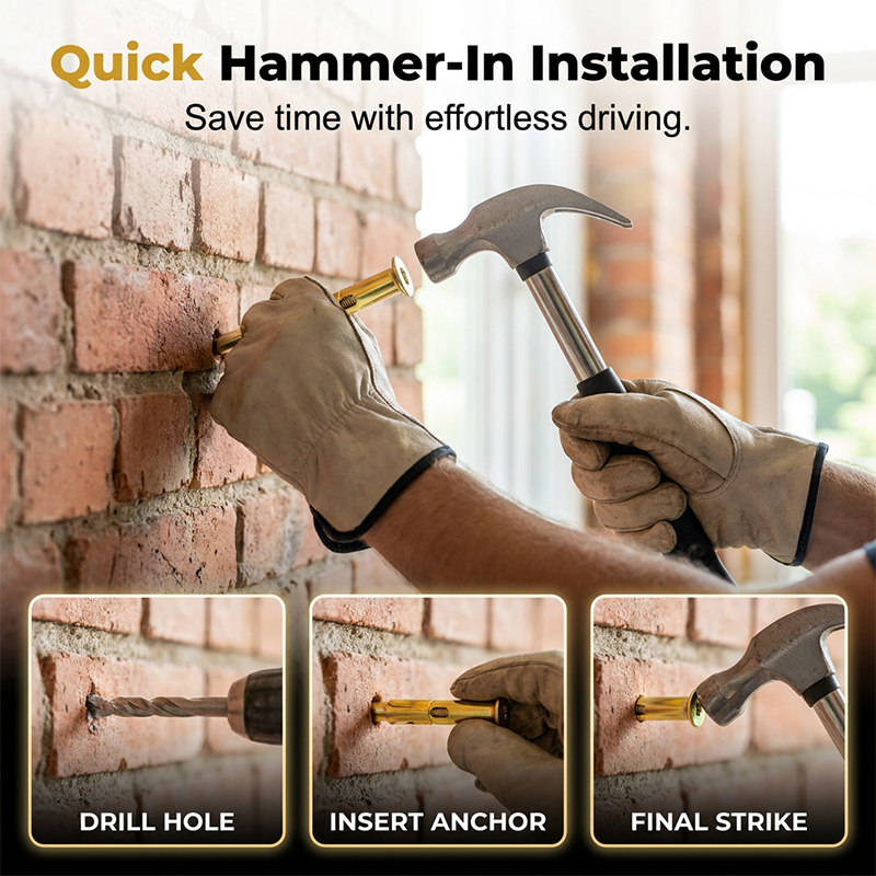 🔨 Kalapácsos rögzítőcsap betonhoz – extra erős tartás, nem fordul ki, nem lazul! 🧱 Raktáron, platás utánvéttel!