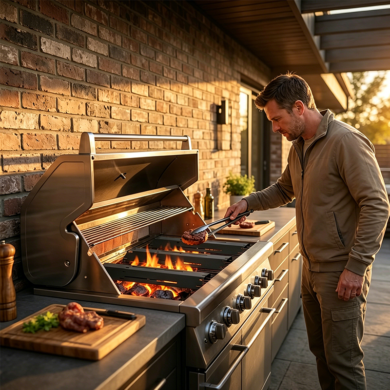 🔥 Állítható, porcelánbevonatú acél grilllap – egyenletes hőelosztás, nagy terhelhetőség, rozsdamentes! 🥩 Platás utánvéttel!