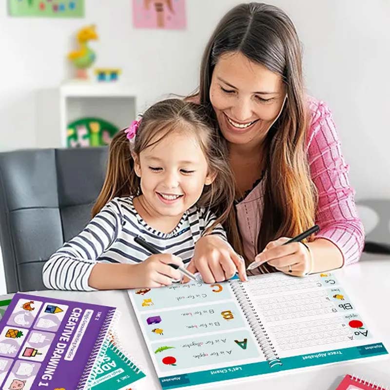 ✍️ Varázslatos mélynyomásos írásgyakorló szett – ismétlődő használat, kopásálló, gyerekeknek és felnőtteknek! 📚 Raktáron, platás utánvéttel!