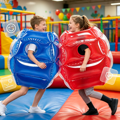 🤼 Gyermek felfújható ütközésvédő buborékruha – biztonságos pofozkodás, rengeteg nevetés! 🎈 Platás utánvéttel!