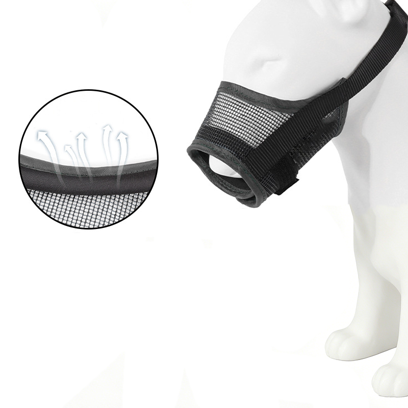 🐕 Légáteresztő hálós szájkosár – véd a harapástól és rágástól, nem akadályozza a lélegzést! 🐾 Platás utánvéttel!