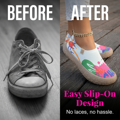 👟 Könnyű, divatos női sétálócipő – kényelmes, légáteresztő, egész napos viseletre! 🌸 Platás utánvéttel!