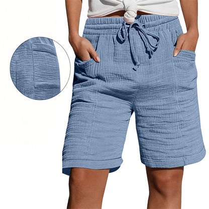 👖 Női kényelmes rövidnadrág, rugalmas derékrésszel – nem szorít, nem nyom, egész napos kényelem! 🌸 Platás utánvéttel!