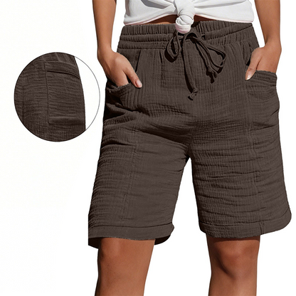 👖 Női kényelmes rövidnadrág, rugalmas derékrésszel – nem szorít, nem nyom, egész napos kényelem! 🌸 Platás utánvéttel!