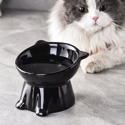 🥣 Ergonómikus, emelt műanyag macskatál – védi a macska nyakát és emésztését, nem csúszkál, könnyen tisztítható! 🐱 Platás utánvéttel!