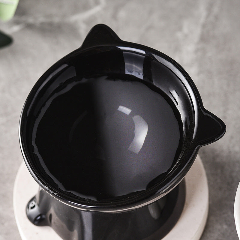 🥣 Ergonómikus, emelt műanyag macskatál – védi a macska nyakát és emésztését, nem csúszkál, könnyen tisztítható! 🐱 Platás utánvéttel!