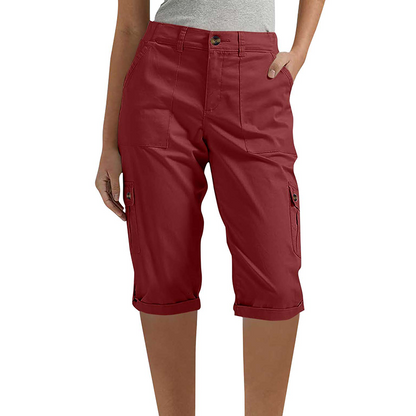👖 Női alkalmi cargo capri nadrág zsebekkel – praktikus, kényelmes, nyári viseletre tökéletes! 🌸 Platás utánvéttel!