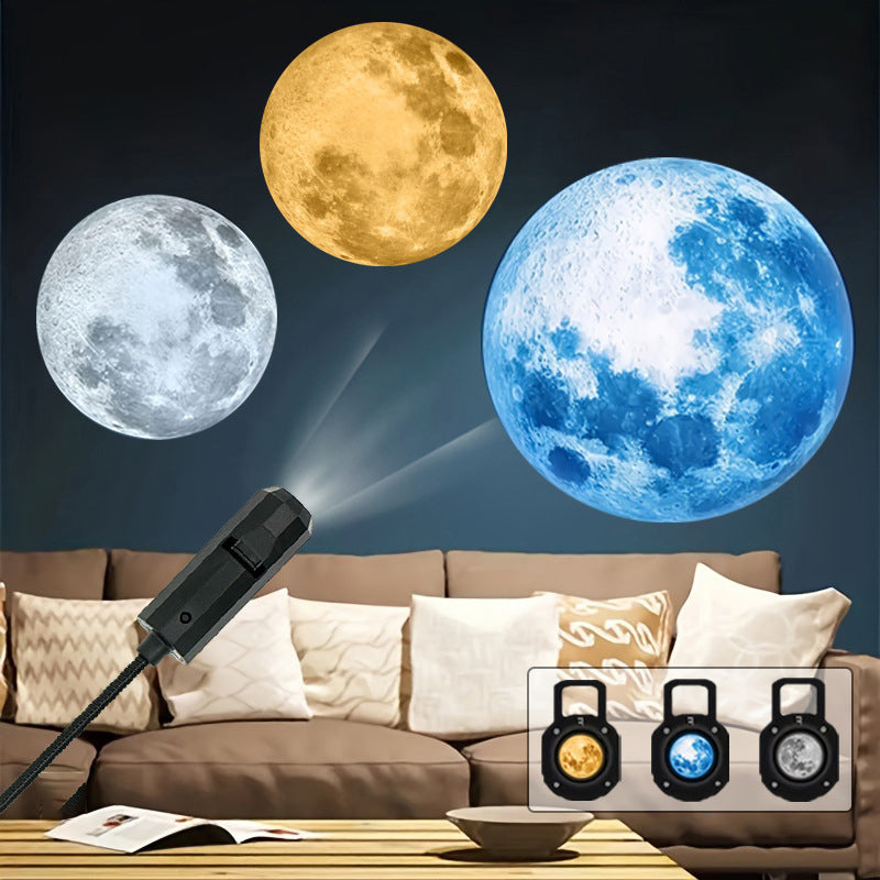 🌙 Változtassa szobáját égi szépséggel – USB galaxis és hold projektor éjszakai fény! ✨ Platás utánvéttel!