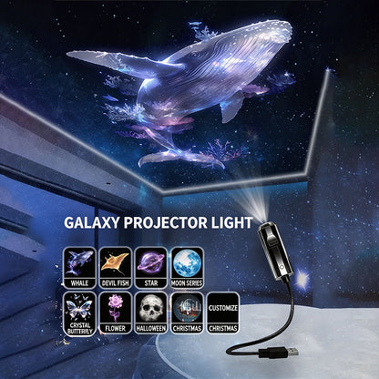 🌙 Változtassa szobáját égi szépséggel – USB galaxis és hold projektor éjszakai fény! ✨ Platás utánvéttel!